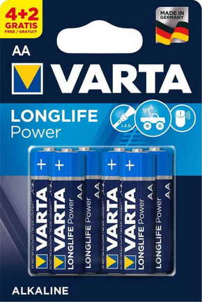 Varta baterije Longlife Power 4+2 AA 4906121436