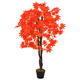 Umetna rastlina javorjevo drevo z loncem rdeča 120 cm