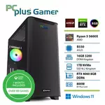 PcPlus računalnik Gamer, AMD Ryzen 5 5600X, 16GB RAM, 1TB SSD, nVidia RTX 4060, Free DOS/Windows 11