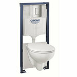 GROHE QuickFix straniščna školjka set Solido 4 v 1 keramičen WC 3-6l 1,13m 39586000
