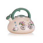 Banquet Romantic Ride žvižgajoč čajnik, emajliran, 3 l