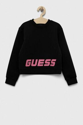 Otroški pulover Guess črna barva - črna. Otroški pulover iz kolekcije Guess