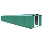 shumee Vrtna lopa zelena 257x779x181 cm pocinkano jeklo