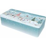 Birkmann Pločevinasta posoda za piškote XXL, z razdelilnikom - Winter Wonderland - 1 kos