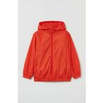 Otroška vodoodporna jakna OVS oranžna barva - oranžna. Otroška Vodoodporna jakna iz kolekcije OVS. Prehoden model izdelan iz enobarvnega materiala.