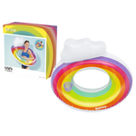 Extrastore Napihljiv plavalni obroč 107 cm Rainbow