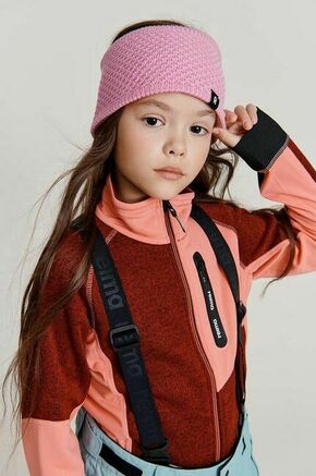 Otroški pulover Reima Laskien bordo barva - bordo. Otroški pulover iz kolekcije Reima. Model z zapenjanjem na zadrgo