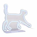 Modra LED neon svetilka 5 W Walking Cat – Leitmotiv