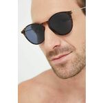 Sončna očala Tommy Jeans rjava barva - rjava. Sončna očala iz kolekcije Tommy Jeans. Model s enobarvnimi stekli in okvirji iz kombinacije umetne snovi in kovine. Ima filter UV 400.