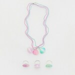 Reserved - CHILDREN`S NECKLACE & RING - raznobarvna raznobarvna 60% ŽELEZO, 40% ABS 626EI-MLC