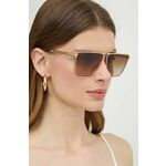 Sončna očala Versace ženska, zlata barva, 0VE2266 - zlata. Sončna očala iz kolekcije Versace. Model s toniranimi stekli in okvirji iz kombinacije umetne snovi in kovine. Ima filter UV 400.