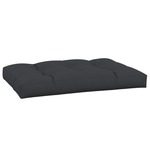 vidaXL Blazina za palete črna 120x80x12 cm blago