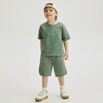 Reserved - BOYS` T-SHIRT & SHORTS - svetlo zelena svetlo zelena 100% BOMBAŽ 4214S-70X