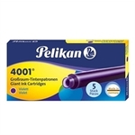 PELIKAN črnilni vložek 4001 gtp/5, violet 310664