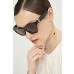 Sončna očala Burberry ženska, rjava barva, 0BE4420U - rjava. Sončna očala iz kolekcije Burberry. Model z enobarvnimi stekli in okvirji iz plastike. Ima filter UV 400.