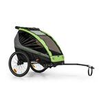 KLARFIT Kiddy King, otroška prikolica za kolo, voziček za jogging, dvosed, 40 kg