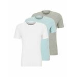 Calvin Klein Majica svetlo modra / pegasto siva / bela