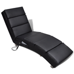 vidaXL Električni masažni stol s funkcionalnim naslonjalom, Črn