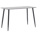 VIDAXL Jedilna miza siva 120x60x75 cm mediapan