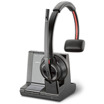 Mono brezžične slušalke POLY Plantronics Savi 8210-M UC USB-A DECT črne (207322-02) s stojalom