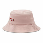 Levi's bombažni klobuk - roza. Klobuk iz zbirke Levi's. Model, z ozkim rojem narejen iz gladek material.