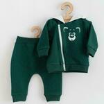 Dojčenske hlače in jopica New Baby Animals Bear zelena 68 (4 - 6 mesecev)