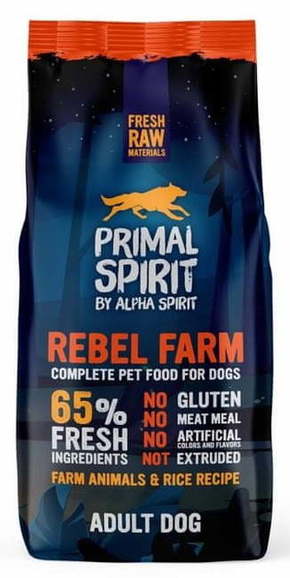 Primal Spirit hrana za psa Dog 65% Rebel Farm