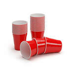 BeerCup Nadal 10 Oz, rdeči kozarci za zabave, US-College Style, 295 ml, za večkratno uporabo