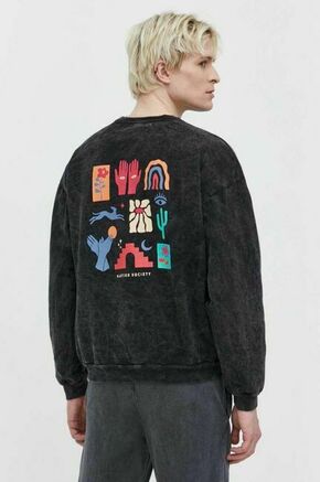 Bombažen pulover Kaotiko črna barva - črna. Pulover iz kolekcije Kaotiko