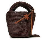 Ročna torba Manebi Handcrafted Raffia Summer Bag Mini V 7.4 AM Rjava