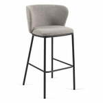Sivi barski stoli v kompletu 2 ks (višina sedeža 75 cm) Ciselia – Kave Home