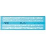 STAEDTLER šablona 3,5 mm & 5 mm, prozorno-modra 572 FL