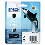 Epson T7608 tinta, črna (black), 25.9ml