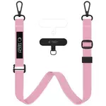 Tech-protect Rope Crossbody vrvica za mobitelni telefon, roza