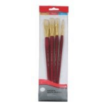 Daler Rowney Čopiči Simply 402, White Bristle, ščetinasti set 4