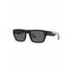 Sončna očala Armani Exchange moški, črna barva - črna. Sončna očala iz kolekcije Armani Exchange. Model s enobarvnimi stekli in okvirji iz plastike. Ima filter UV 400.