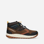 Čevlji Merrell Nova Sneaker Boot Bungee moški, rjava barva, J067111 - rjava. Čevlji iz kolekcije Merrell. Nepodložen model, izdelan iz kombinacije semiš usnja in tekstilnega materiala.