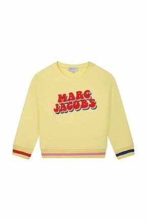 Otroška bombažna mikica Marc Jacobs rumena barva