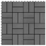 shumee Talne plošče 11 kosov WPF 30x30 cm 1 m2 sive barve