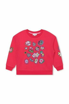 Otroški bombažen pulover Marc Jacobs rdeča barva - rdeča. Otroški pulover iz kolekcije Marc Jacobs