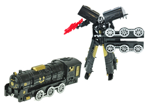 WEBHIDDENBRAND Lokomotiva/robot 17 cm - mešanica barv (črna