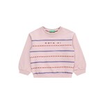 Otroški pulover United Colors of Benetton vijolična barva - vijolična. Otroški pulover iz kolekcije United Colors of Benetton, izdelan iz udobne pletenine. Model iz mehke in na otip prijetne tkanine.
