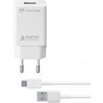 CellularLine USB polnilec z USB-C kablom, 15W, bel