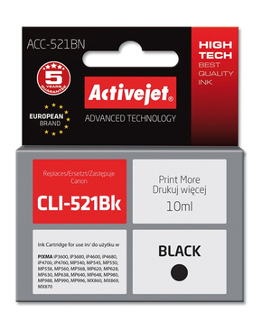ActiveJet CLI-521BK črnilo črna (black)
