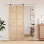 vidaXL Hlevska vrata 90x208 cm trdna borovina