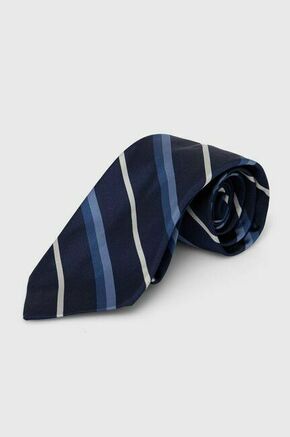 Svilena kravata Polo Ralph Lauren mornarsko modra barva