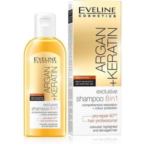 Eveline Cosmetics Šampon za lase Argan + Keratin 8v1