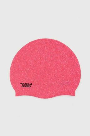 Plavalna kapa Aqua Speed Reco roza barva - roza. Plavalna kapa iz kolekcije Aqua Speed. Model izdelan iz silikona.