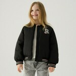 Reserved - Jakna bomber z vezenim detajlom - črna črna 100% POLIESTER 505CV-99X