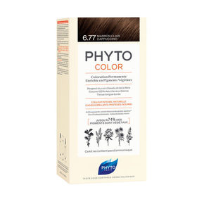 Phyto Color barva za lase brez amoniaka odtenek 6.77 Light Brown Capuccino